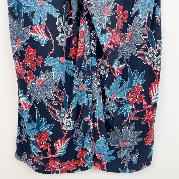 J. Jill Boho Floral Print Lagenlook Lightweight Wide Leg Casual Pants Size M - Picture 9 of 11